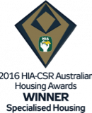 2016 HIA-CSR Australian Housing Awards Winner Specialised Housing