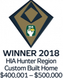 Winner 2018 HIA Hunter Region Custom Built Home $400,000 - $500,000